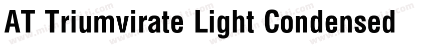 AT Triumvirate Light Condensed字体转换